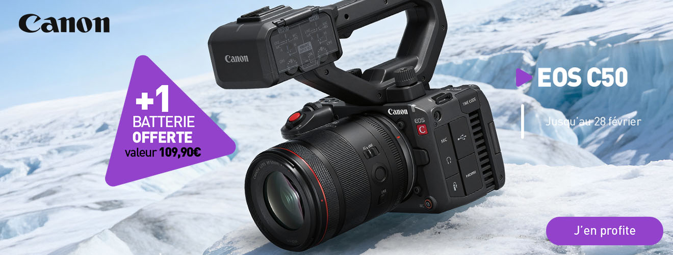 Camera Canon C50 + Batterie offerte